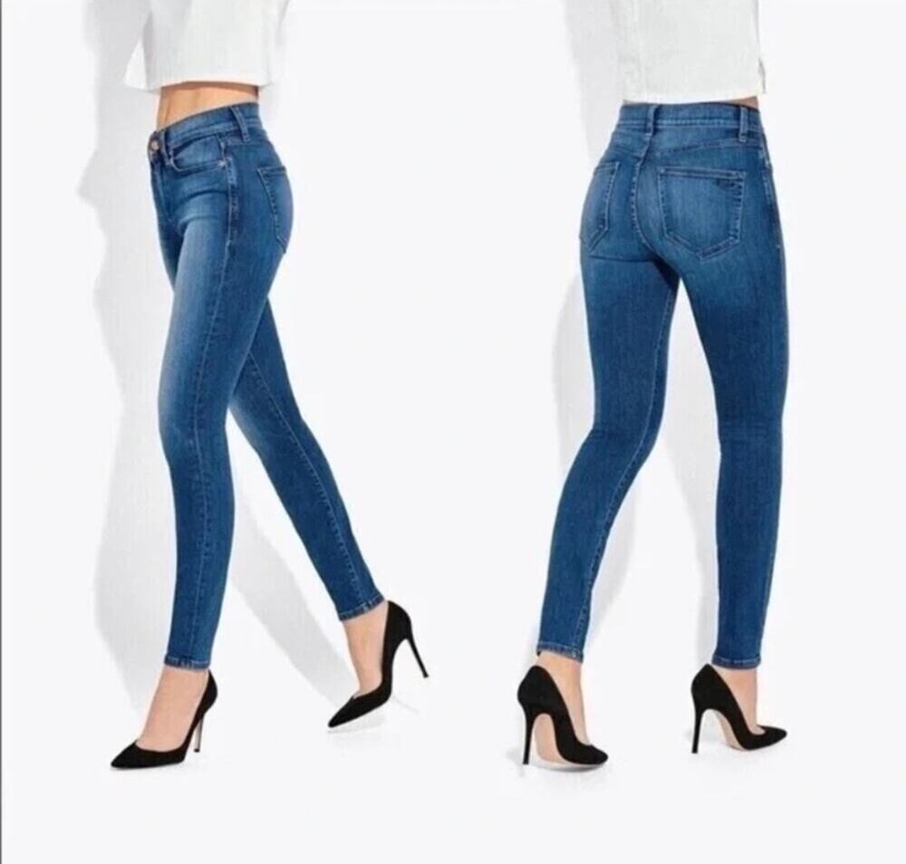 AYR The Chiller 27X28 Stretch Skinny Mid Rise Denim Blue Jeans Women’s